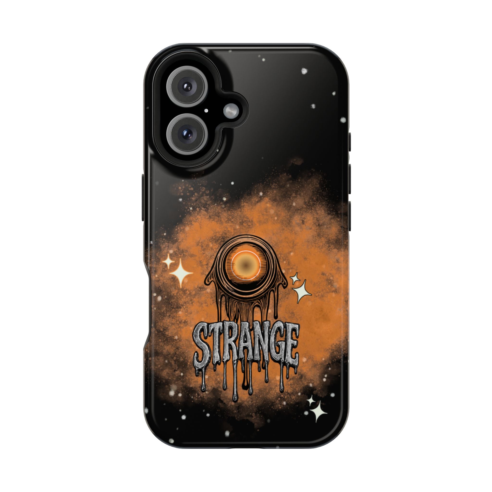 Orange Strange Magnetic Impact-Resistant Cases