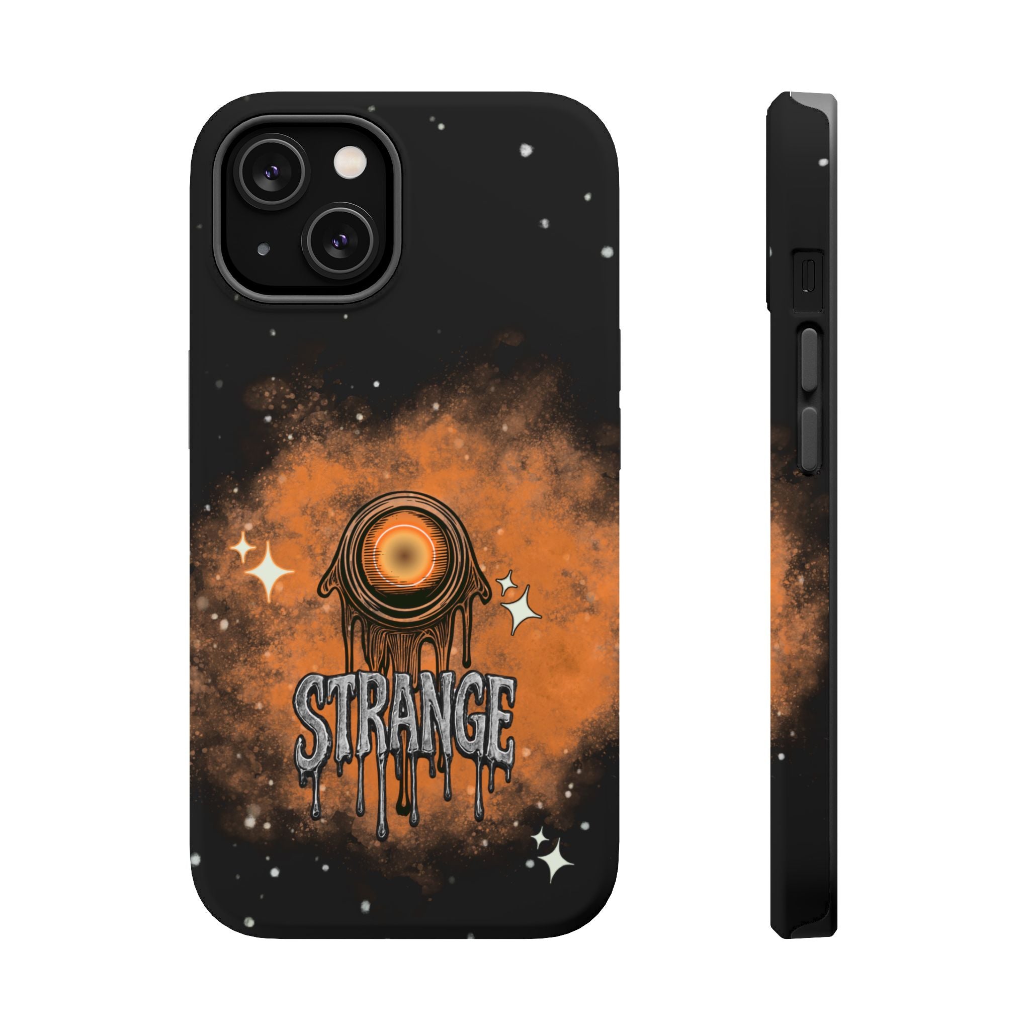 Orange Strange Magnetic Impact-Resistant Cases