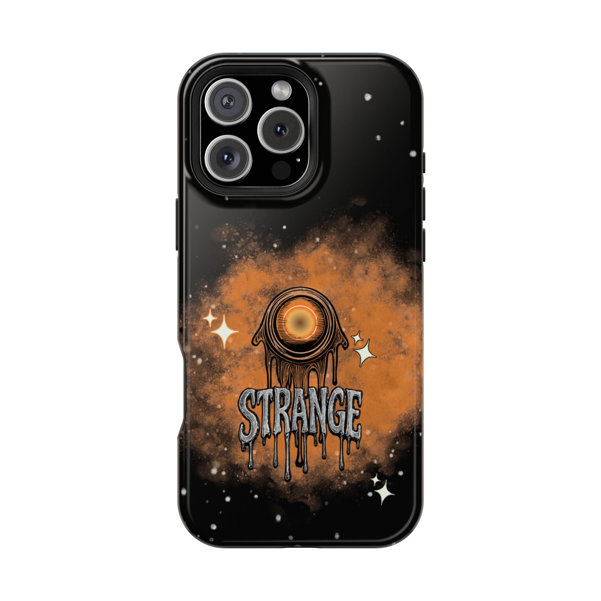 Orange Strange Magnetic Impact-Resistant Cases
