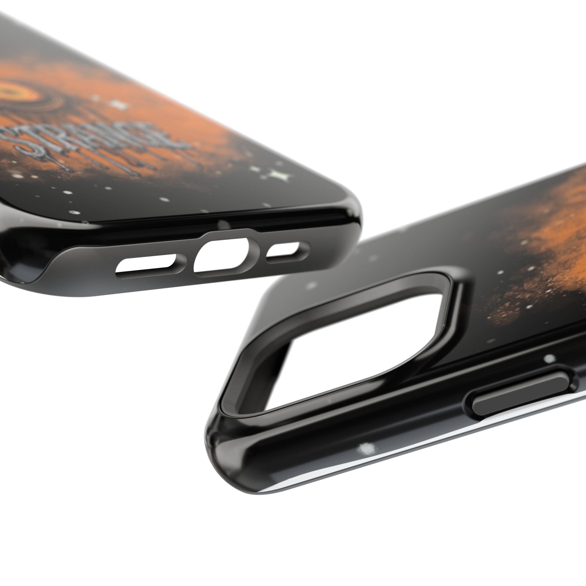Orange Strange Magnetic Impact-Resistant Cases