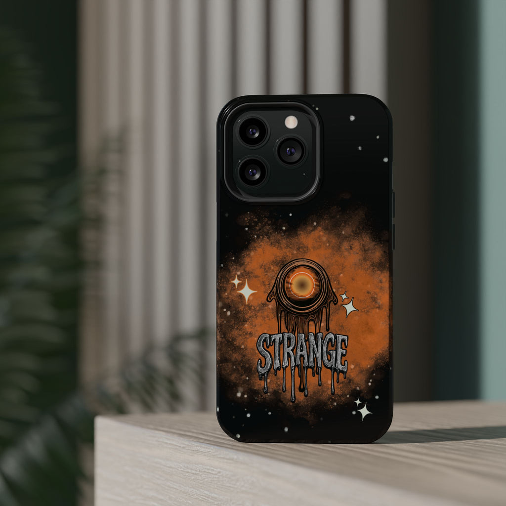 Orange Strange Magnetic Impact-Resistant Cases