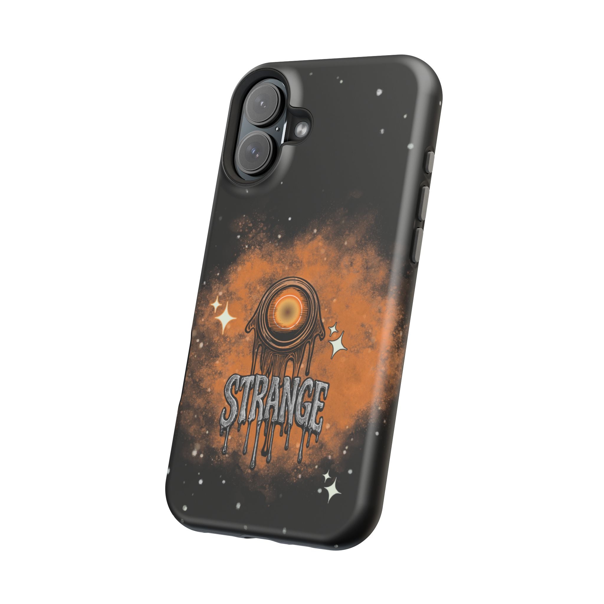Orange Strange Magnetic Impact-Resistant Cases