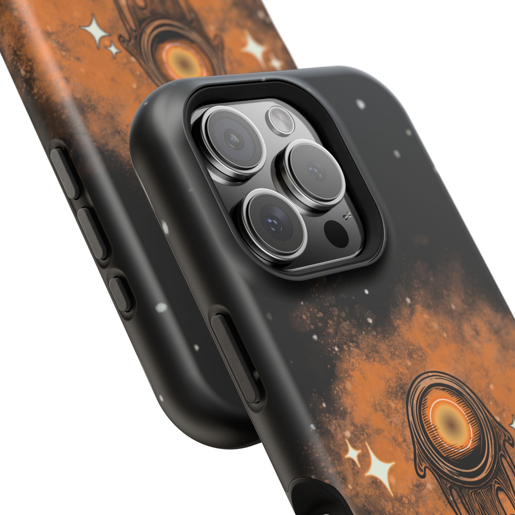 Orange Strange Magnetic Impact-Resistant Cases