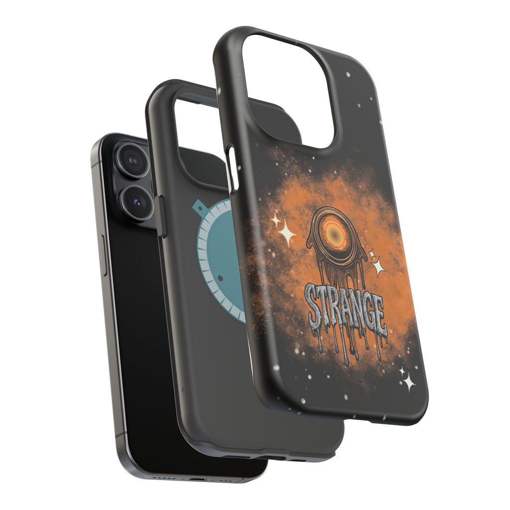 Orange Strange Magnetic Impact-Resistant Cases