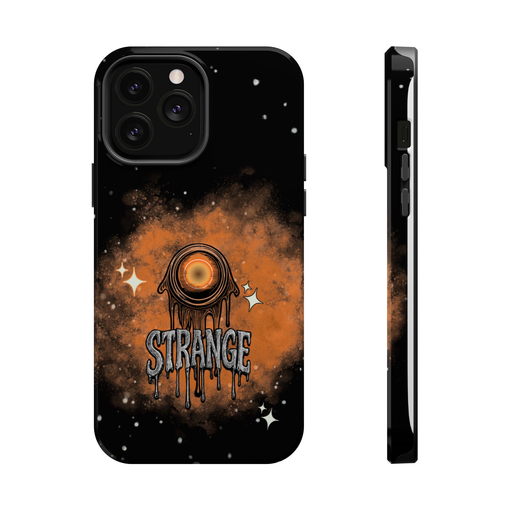 Orange Strange Magnetic Impact-Resistant Cases