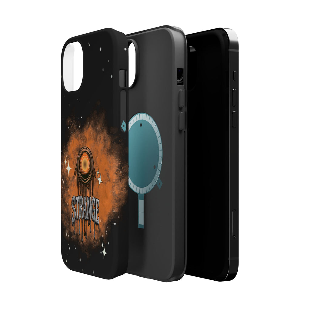 Orange Strange Magnetic Impact-Resistant Cases