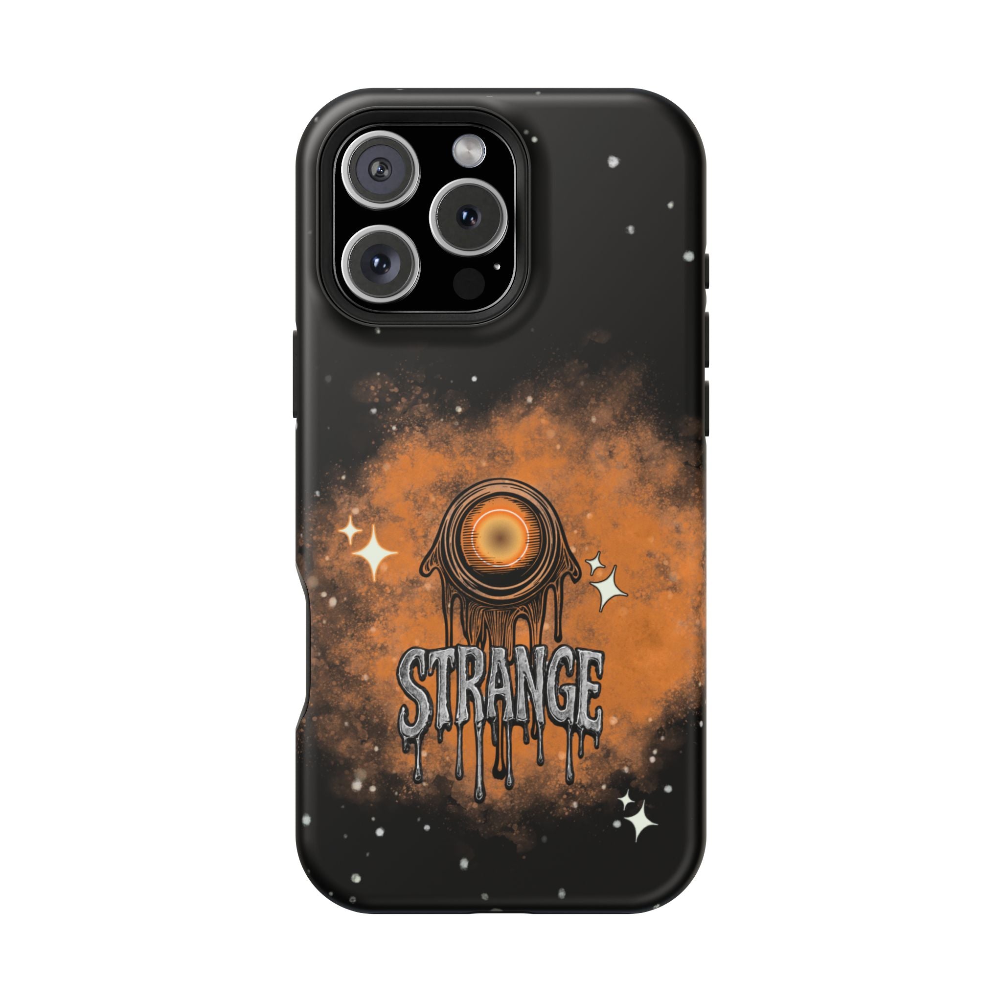 Orange Strange Magnetic Impact-Resistant Cases