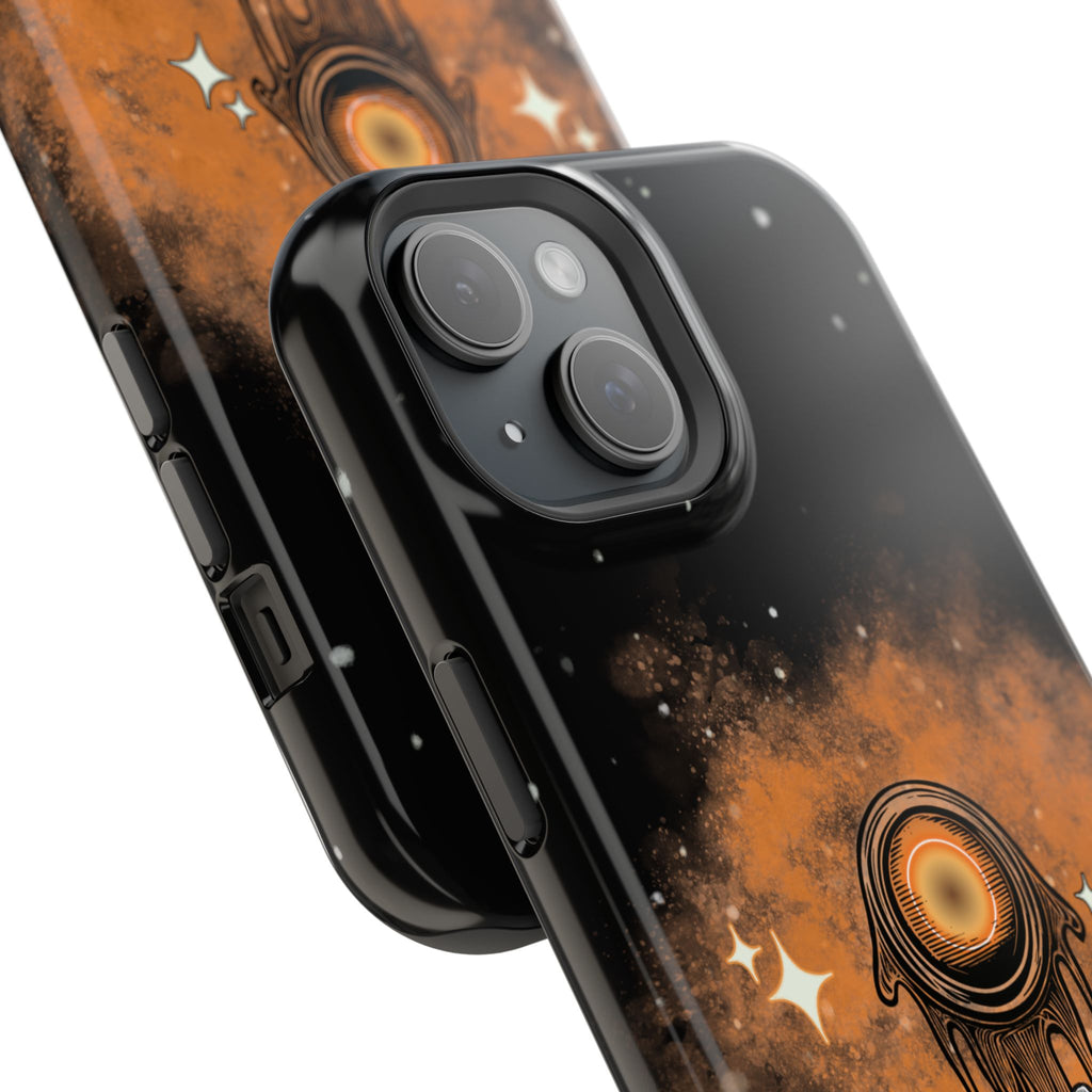 Orange Strange Magnetic Impact-Resistant Cases