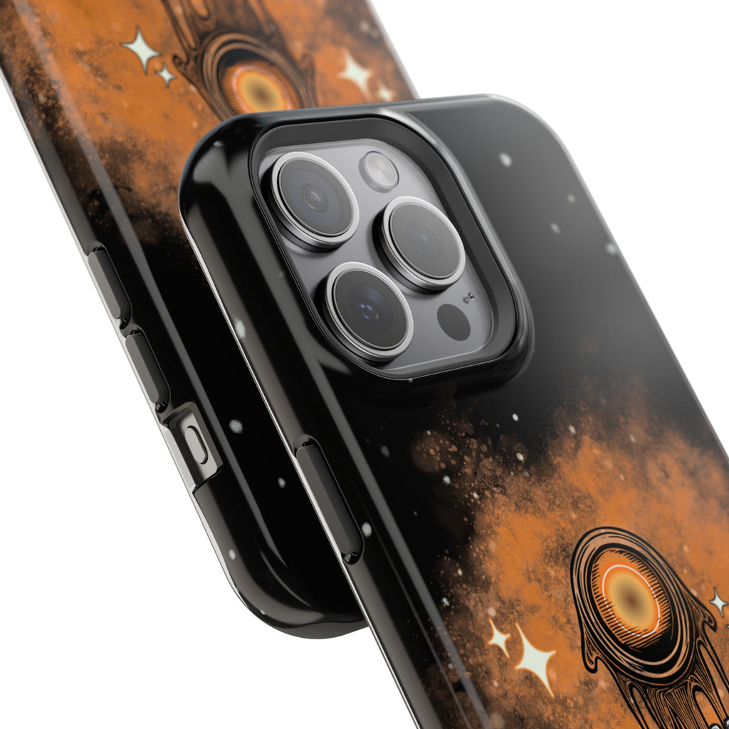 Orange Strange Magnetic Impact-Resistant Cases