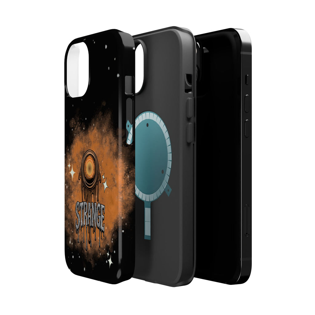 Orange Strange Magnetic Impact-Resistant Cases