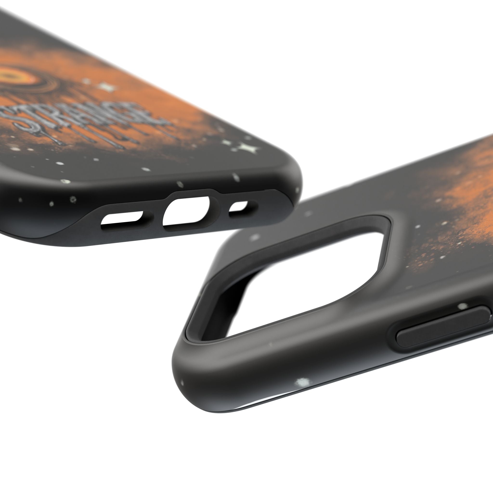 Orange Strange Magnetic Impact-Resistant Cases