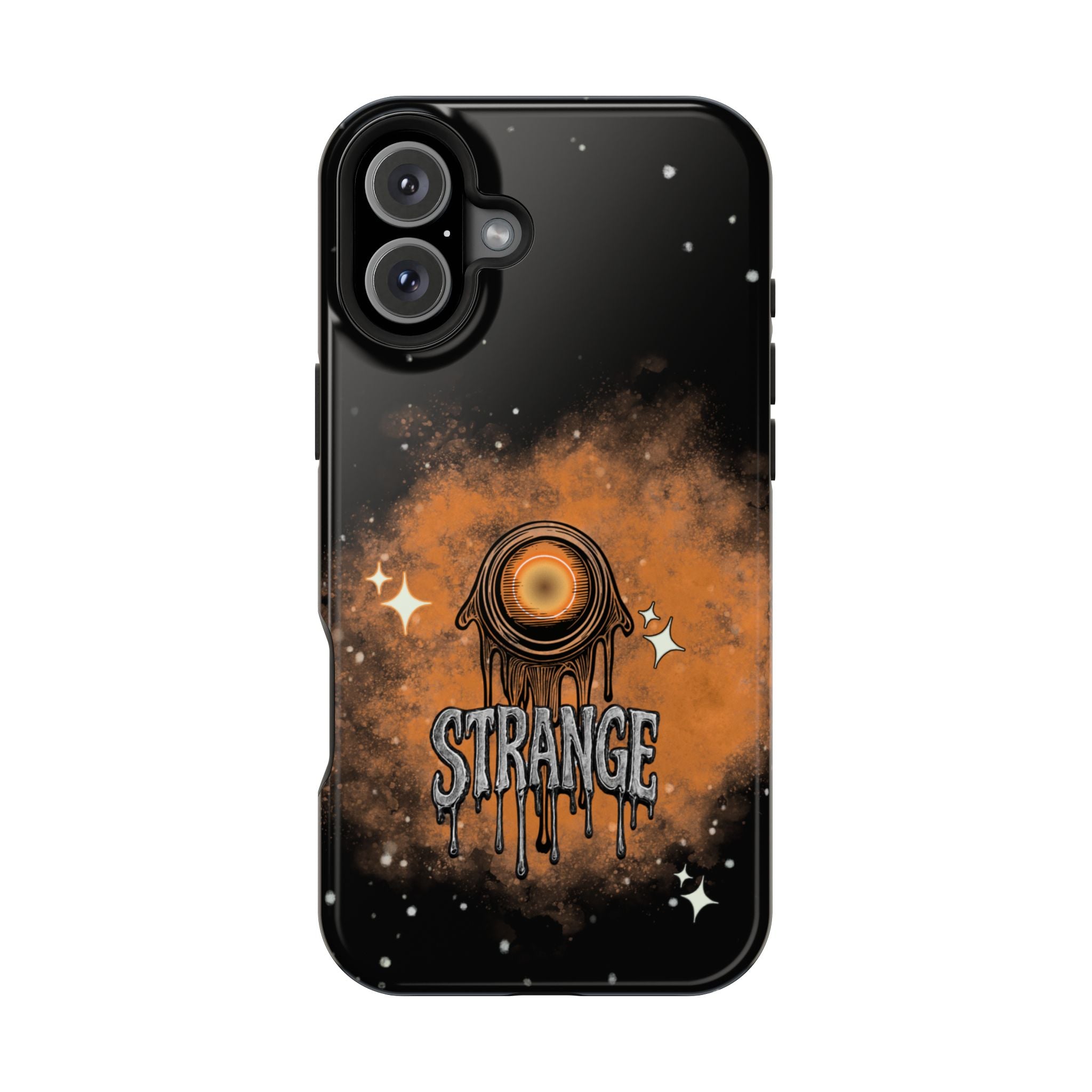 Orange Strange Magnetic Impact-Resistant Cases