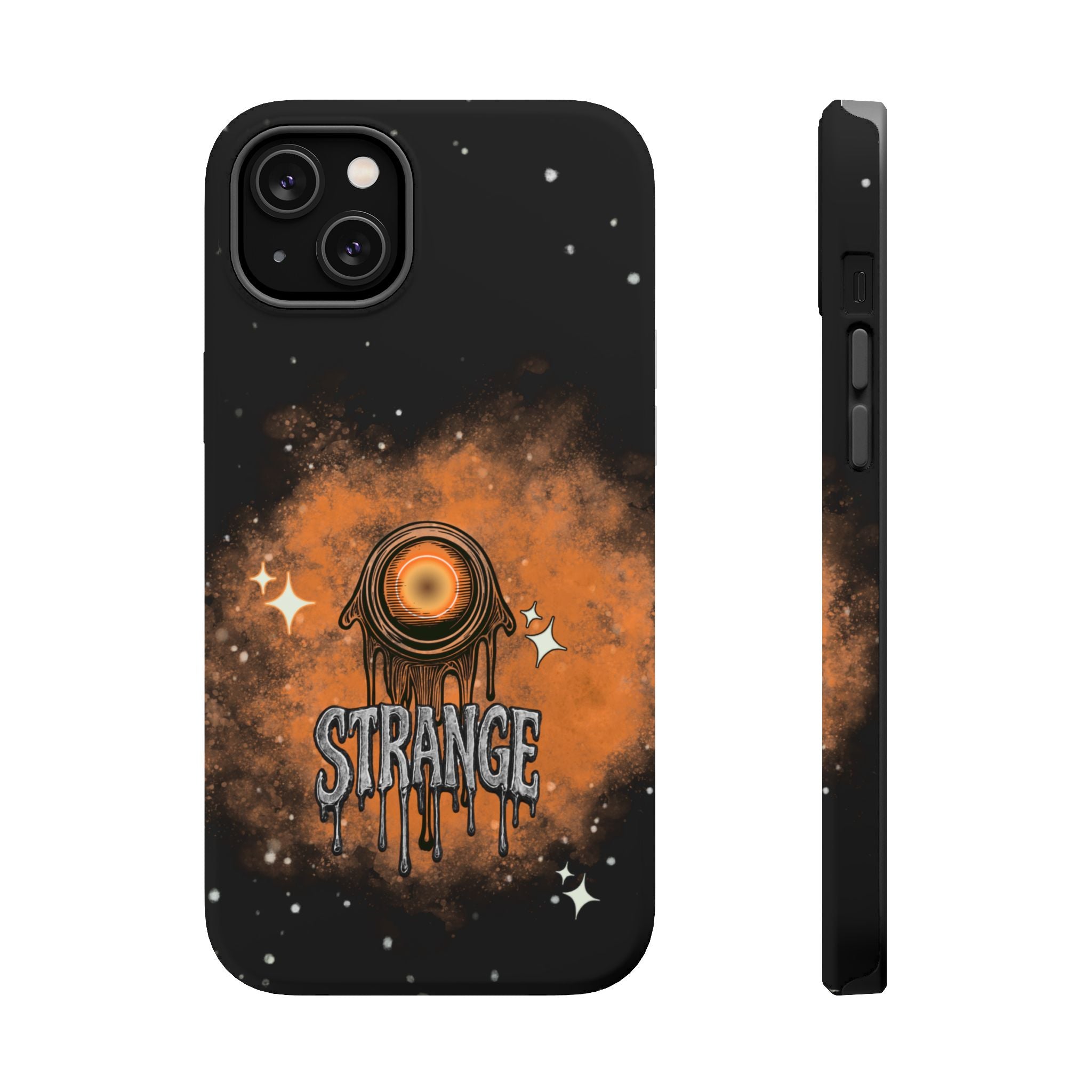Orange Strange Magnetic Impact-Resistant Cases