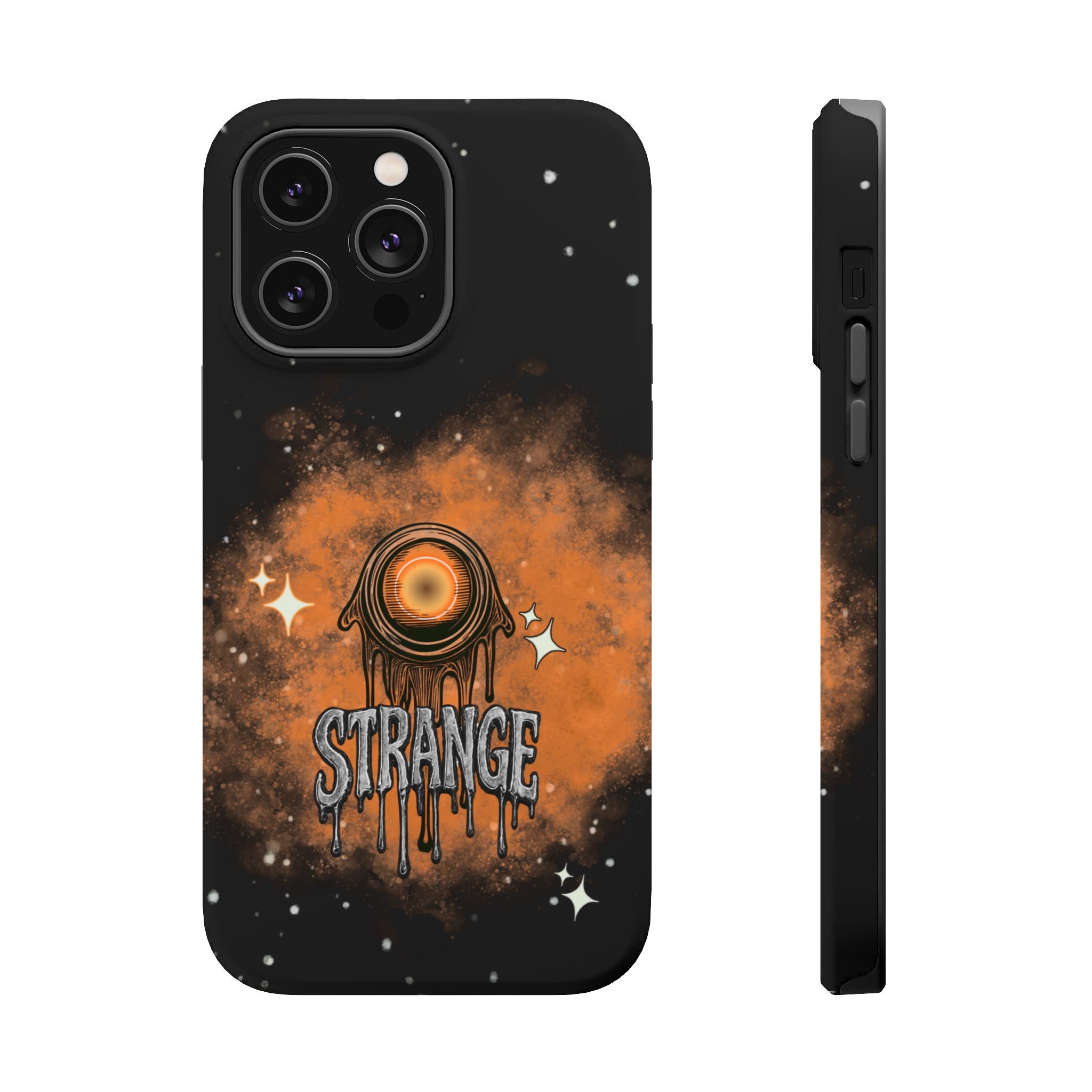 Orange Strange Magnetic Impact-Resistant Cases