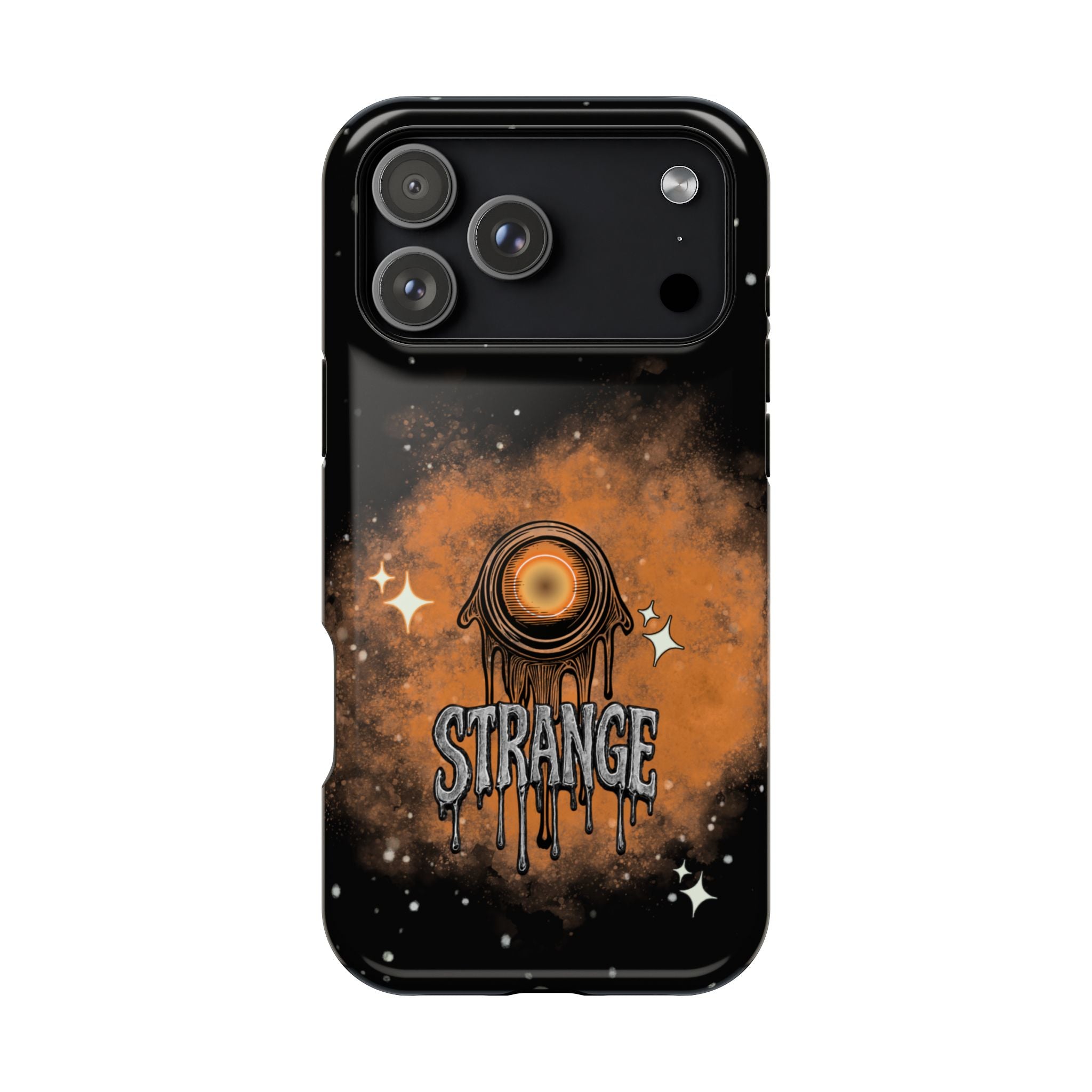 Orange Strange Magnetic Impact-Resistant Cases