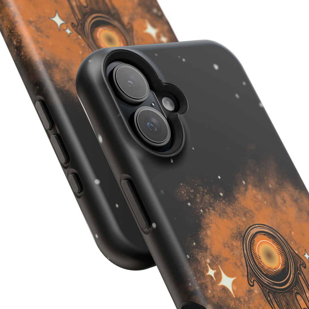 Orange Strange Magnetic Impact-Resistant Cases
