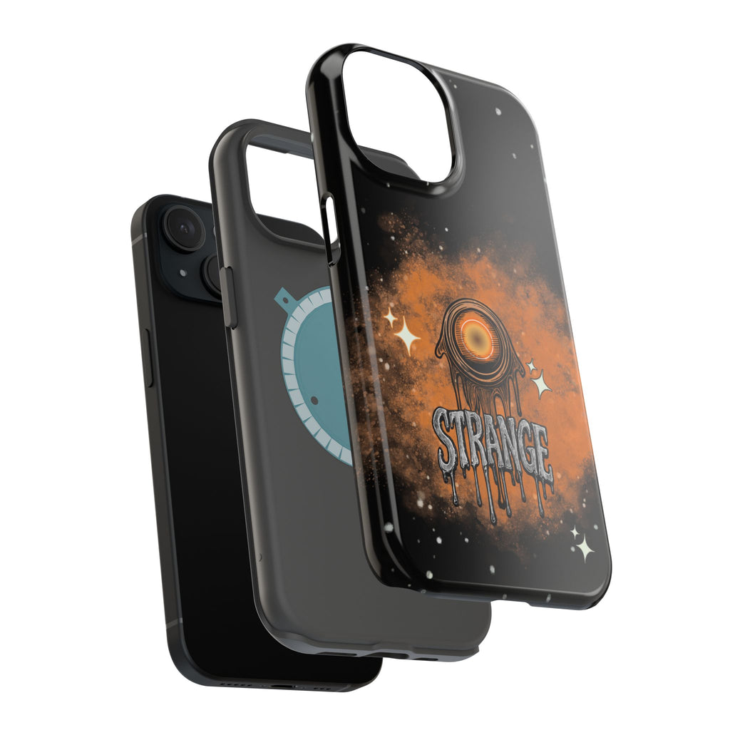 Orange Strange Magnetic Impact-Resistant Cases