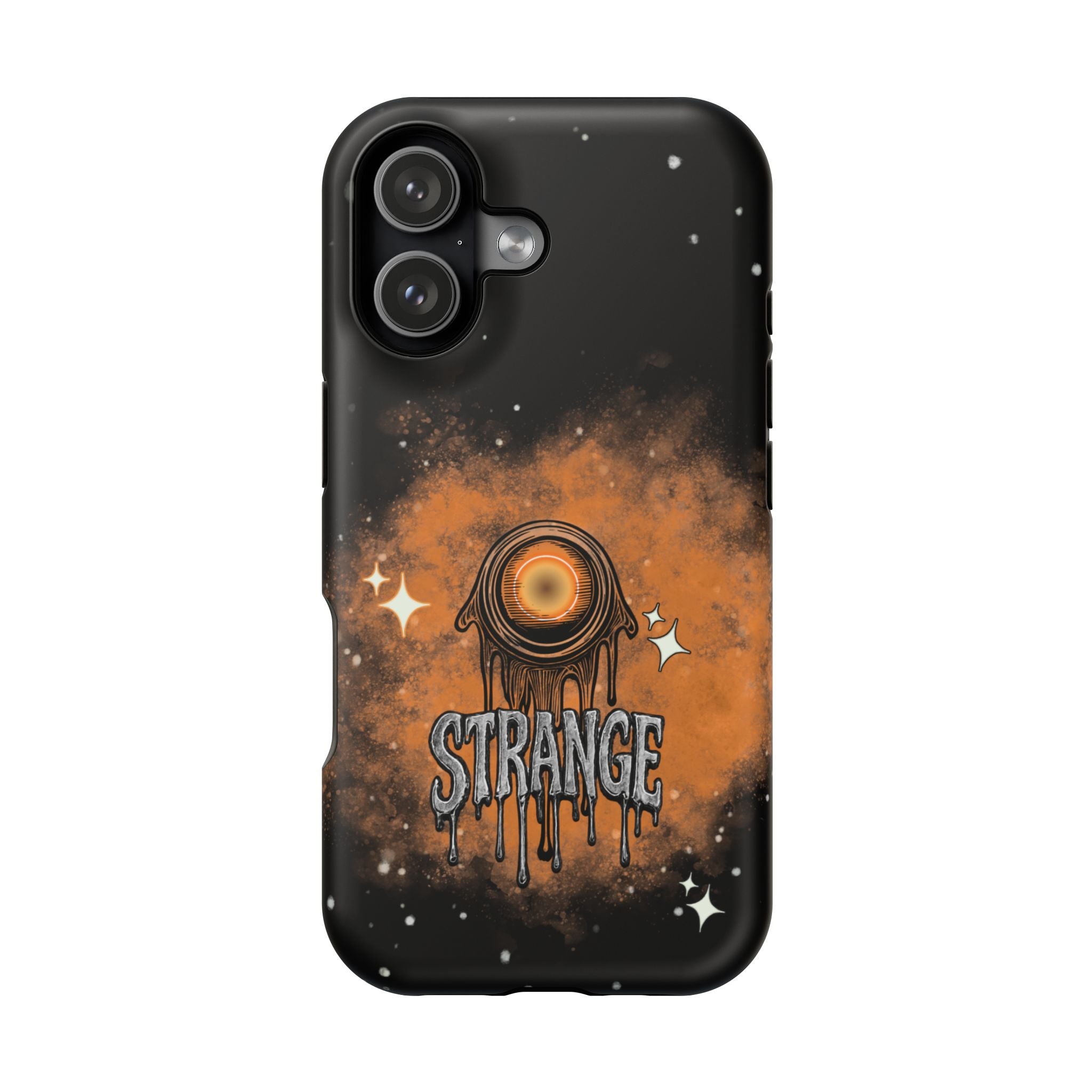 Orange Strange Magnetic Impact-Resistant Cases
