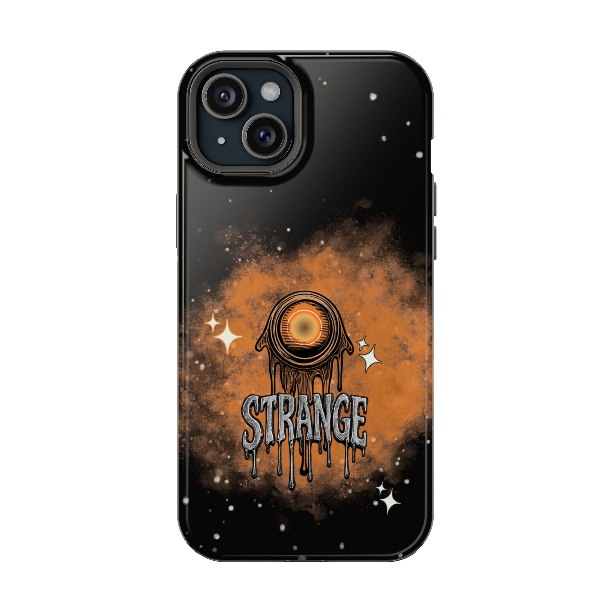 Orange Strange Magnetic Impact-Resistant Cases