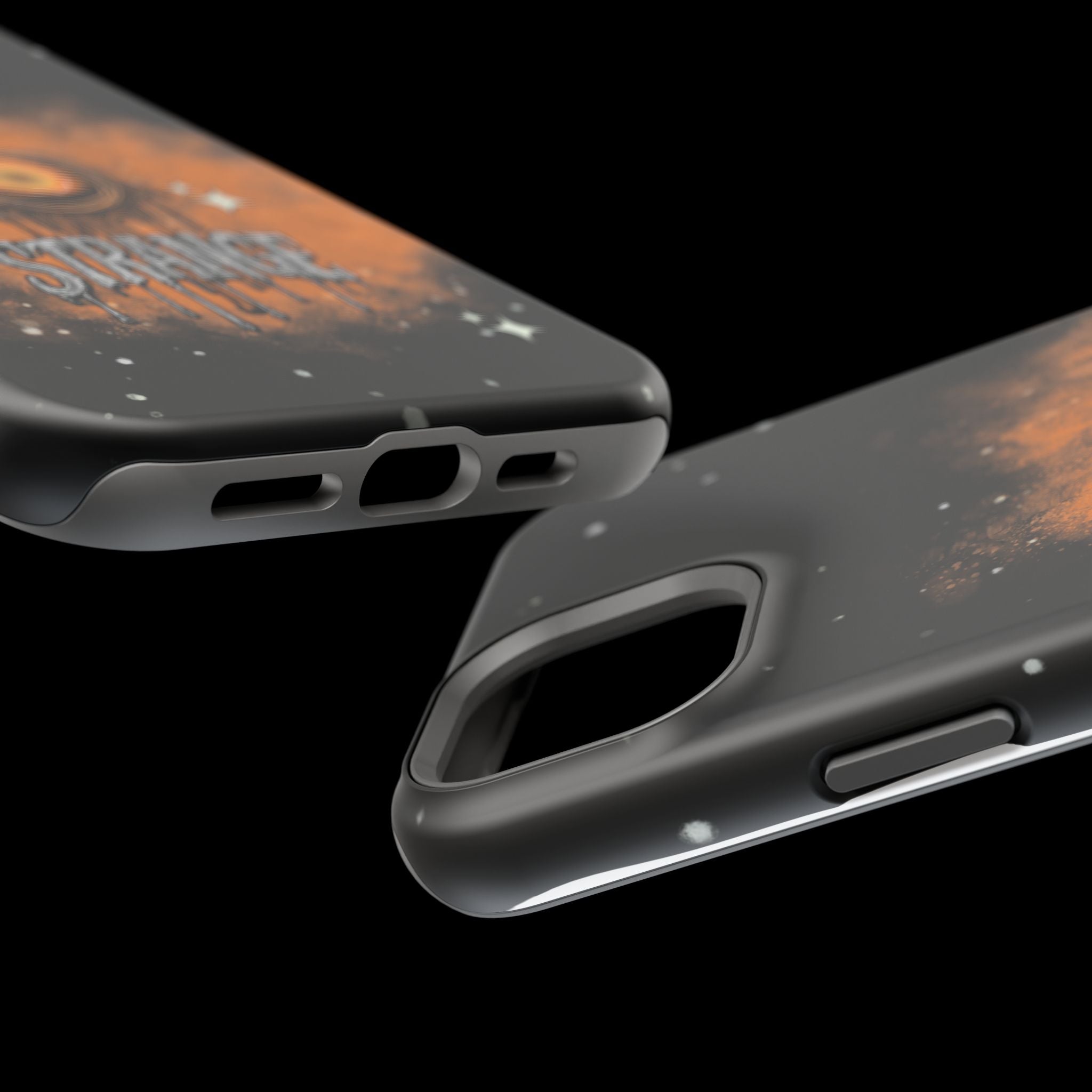 Orange Strange Magnetic Impact-Resistant Cases