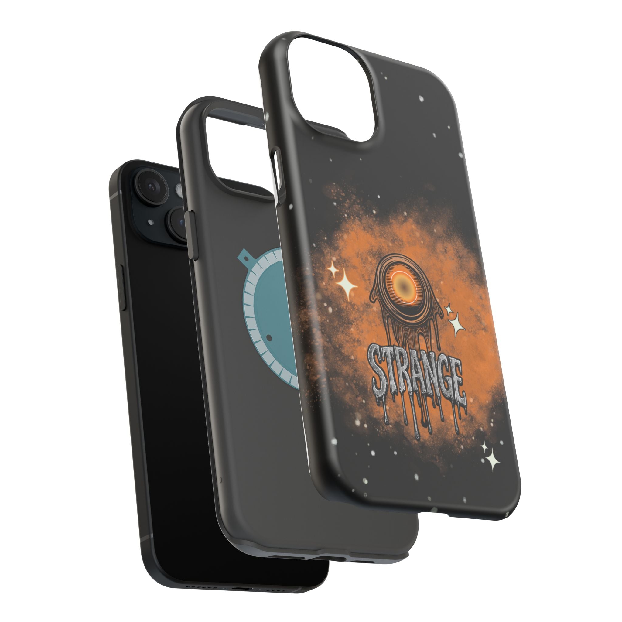 Orange Strange Magnetic Impact-Resistant Cases