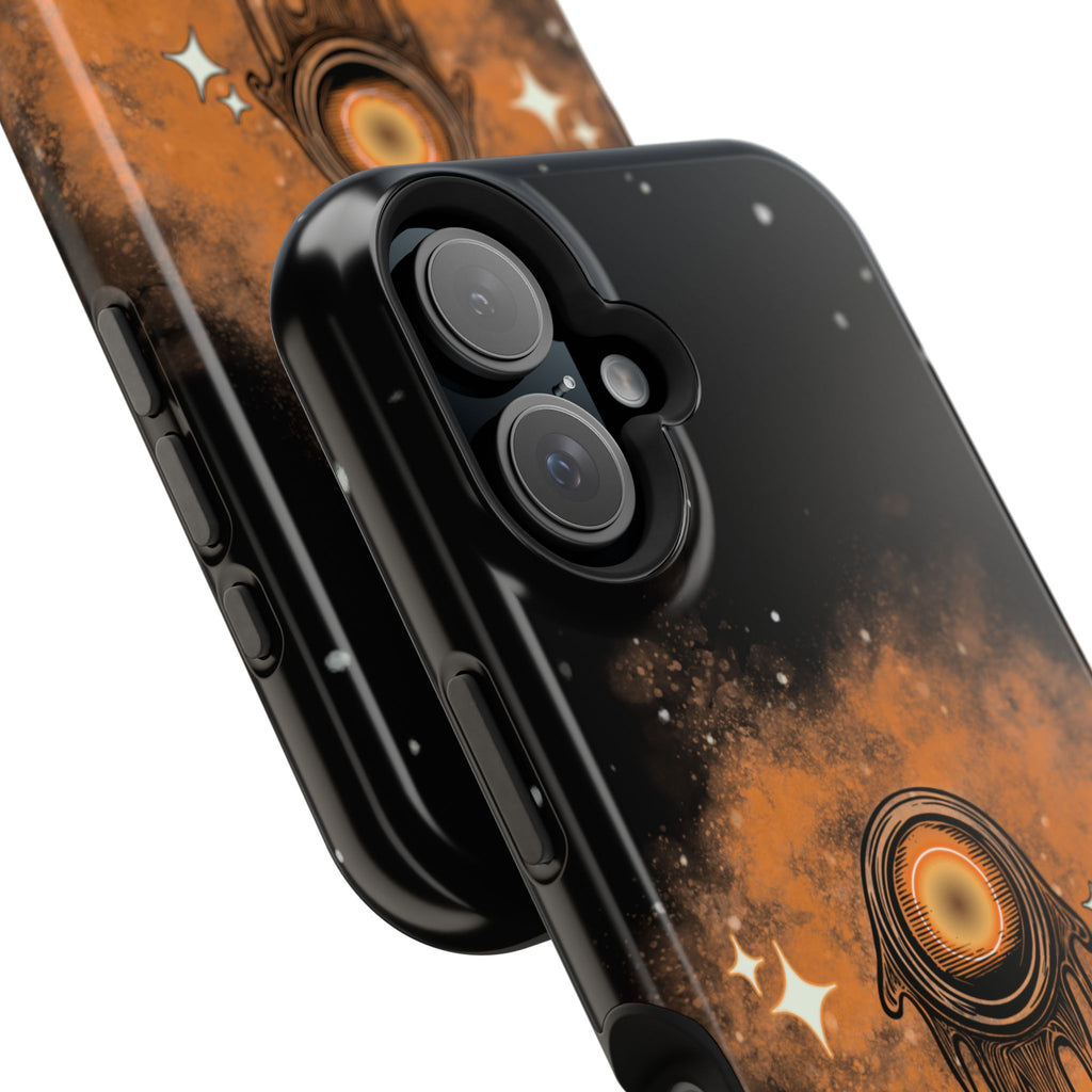 Orange Strange Magnetic Impact-Resistant Cases