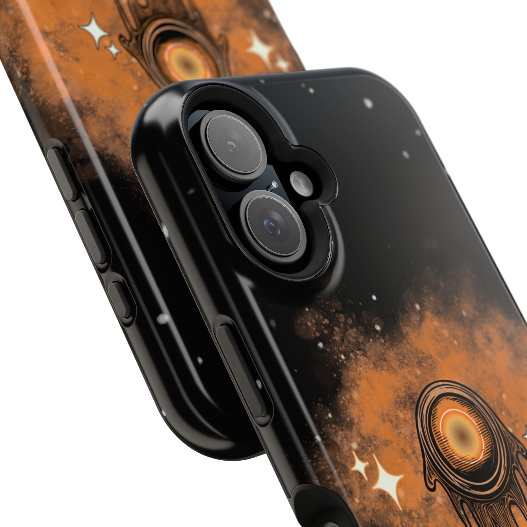 Orange Strange Magnetic Impact-Resistant Cases