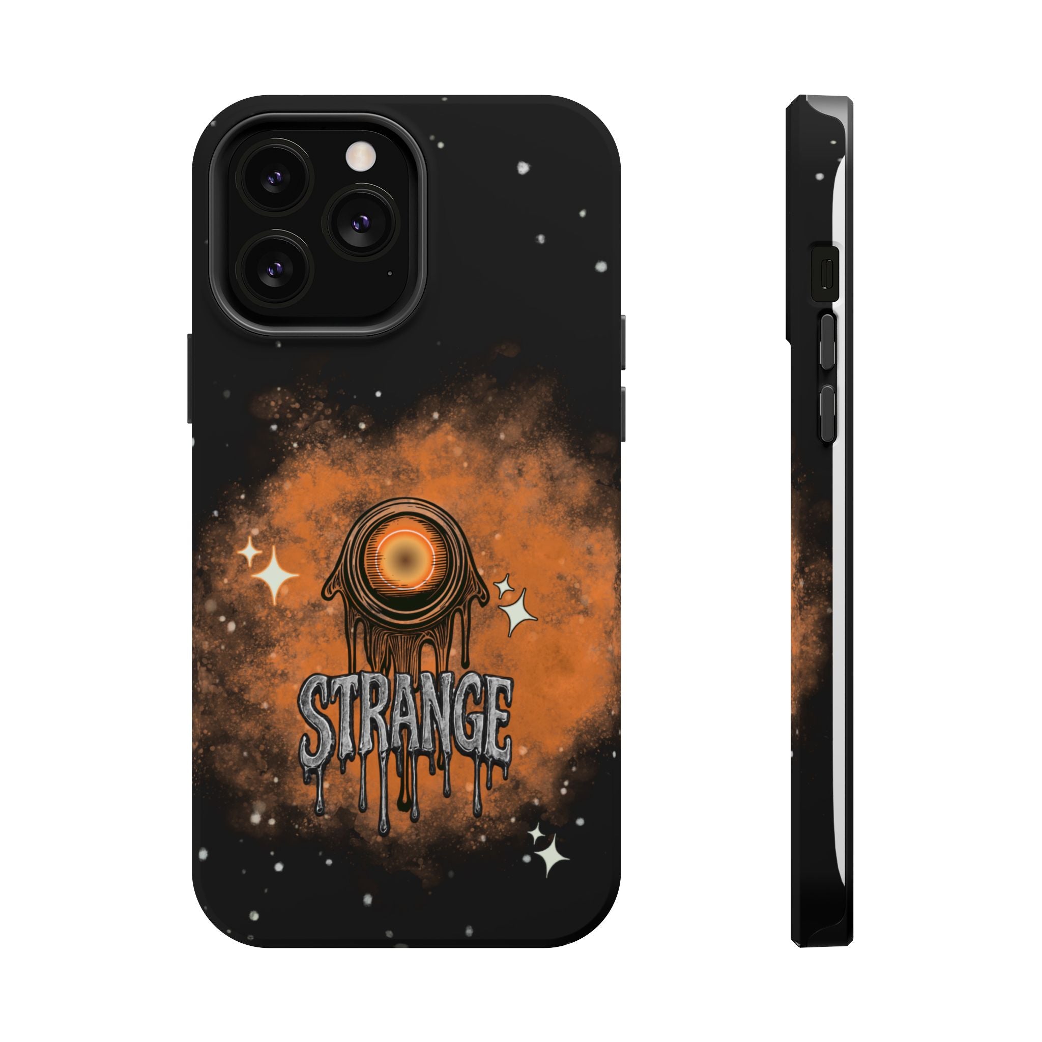 Orange Strange Magnetic Impact-Resistant Cases