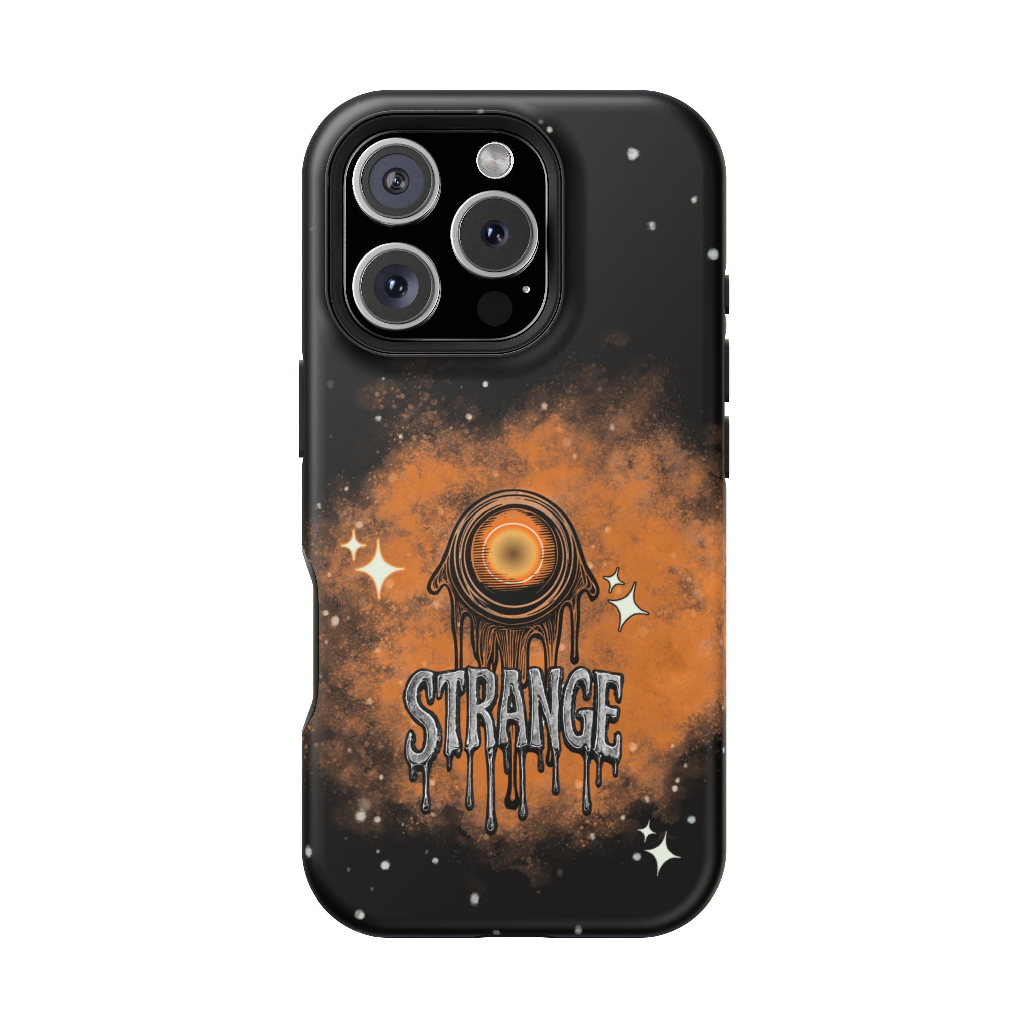 Orange Strange Magnetic Impact-Resistant Cases