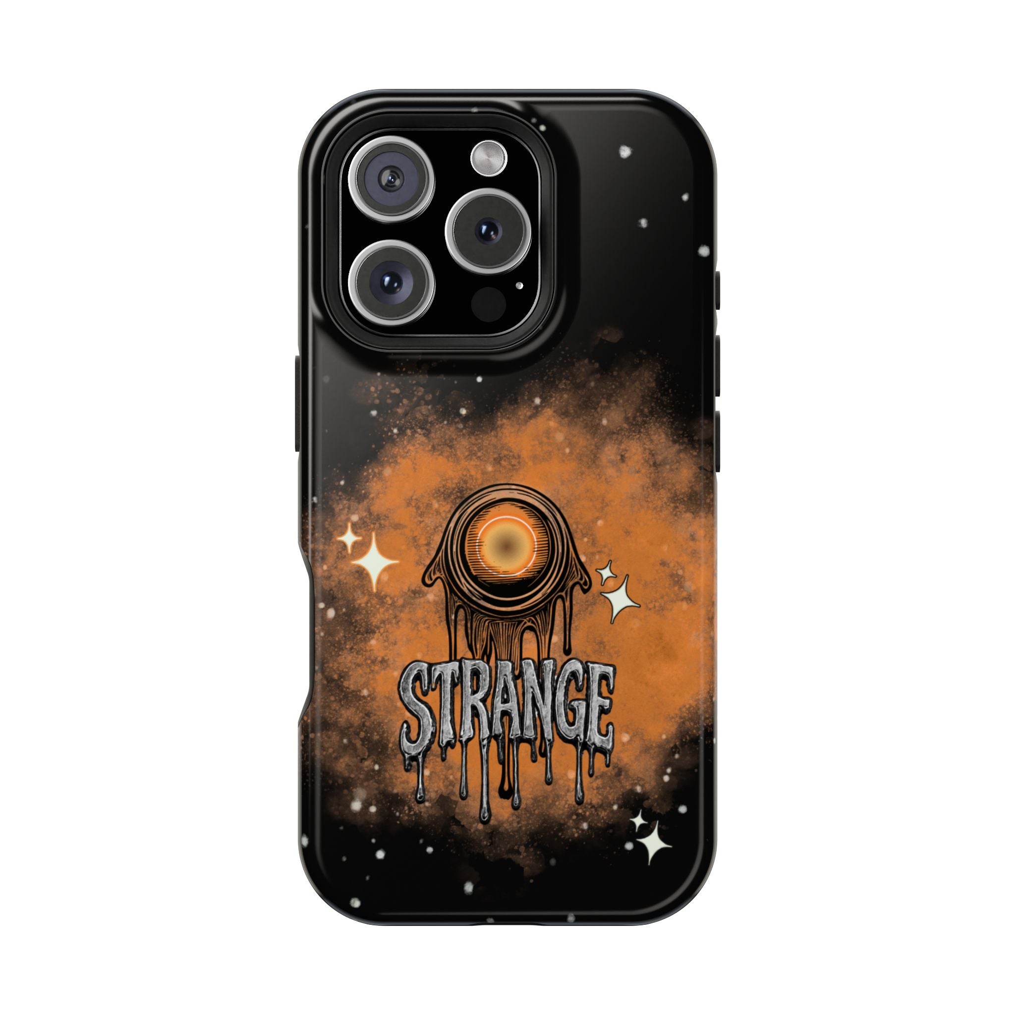 Orange Strange Magnetic Impact-Resistant Cases