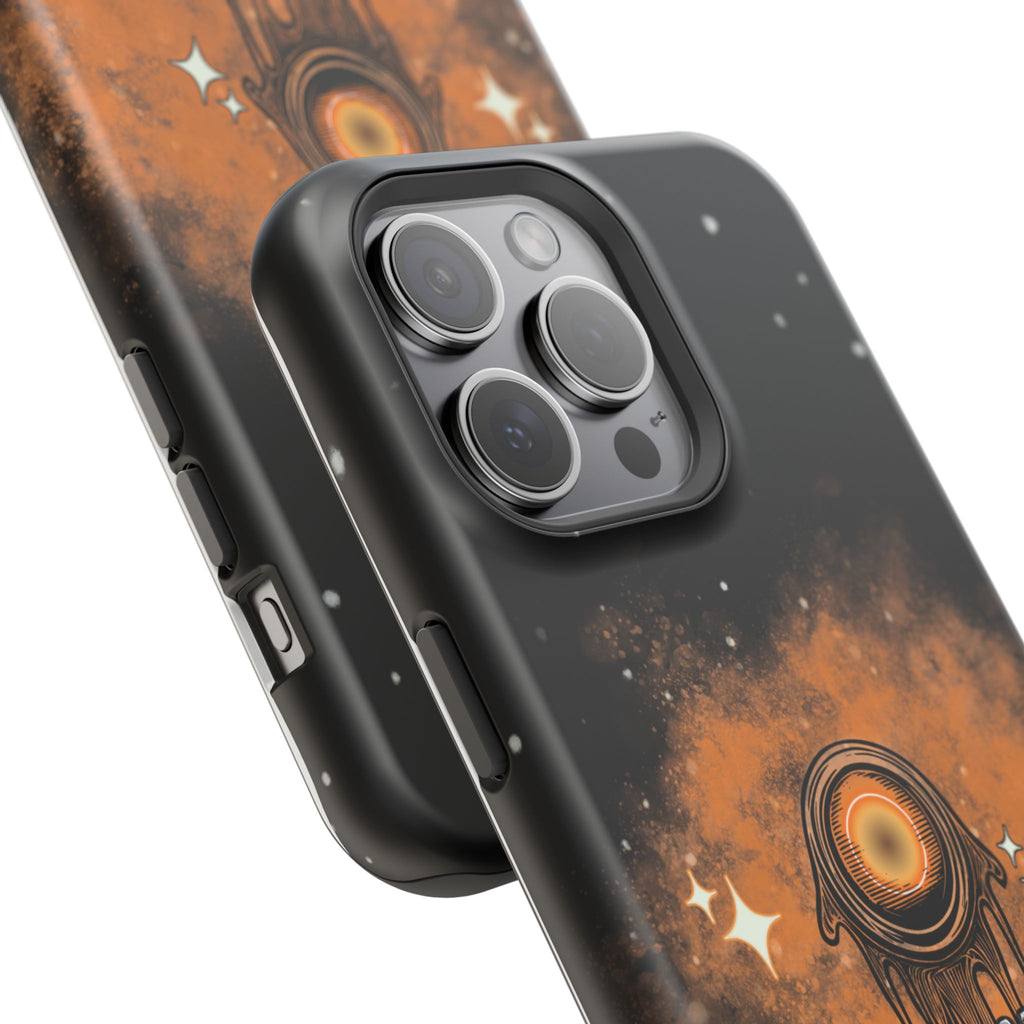 Orange Strange Magnetic Impact-Resistant Cases