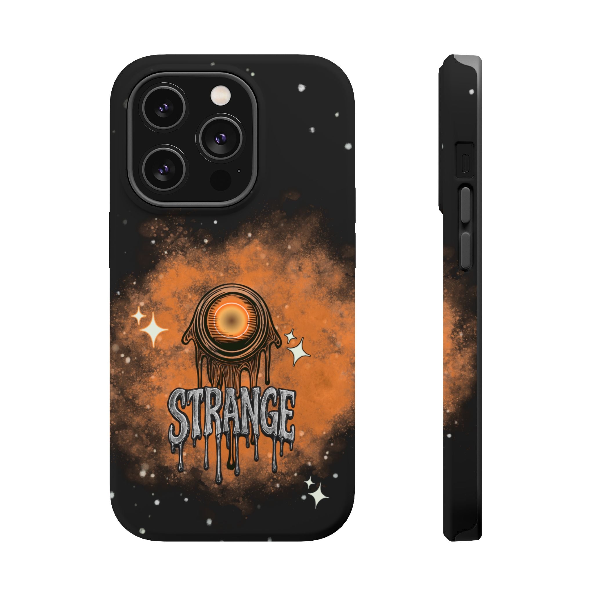 Orange Strange Magnetic Impact-Resistant Cases