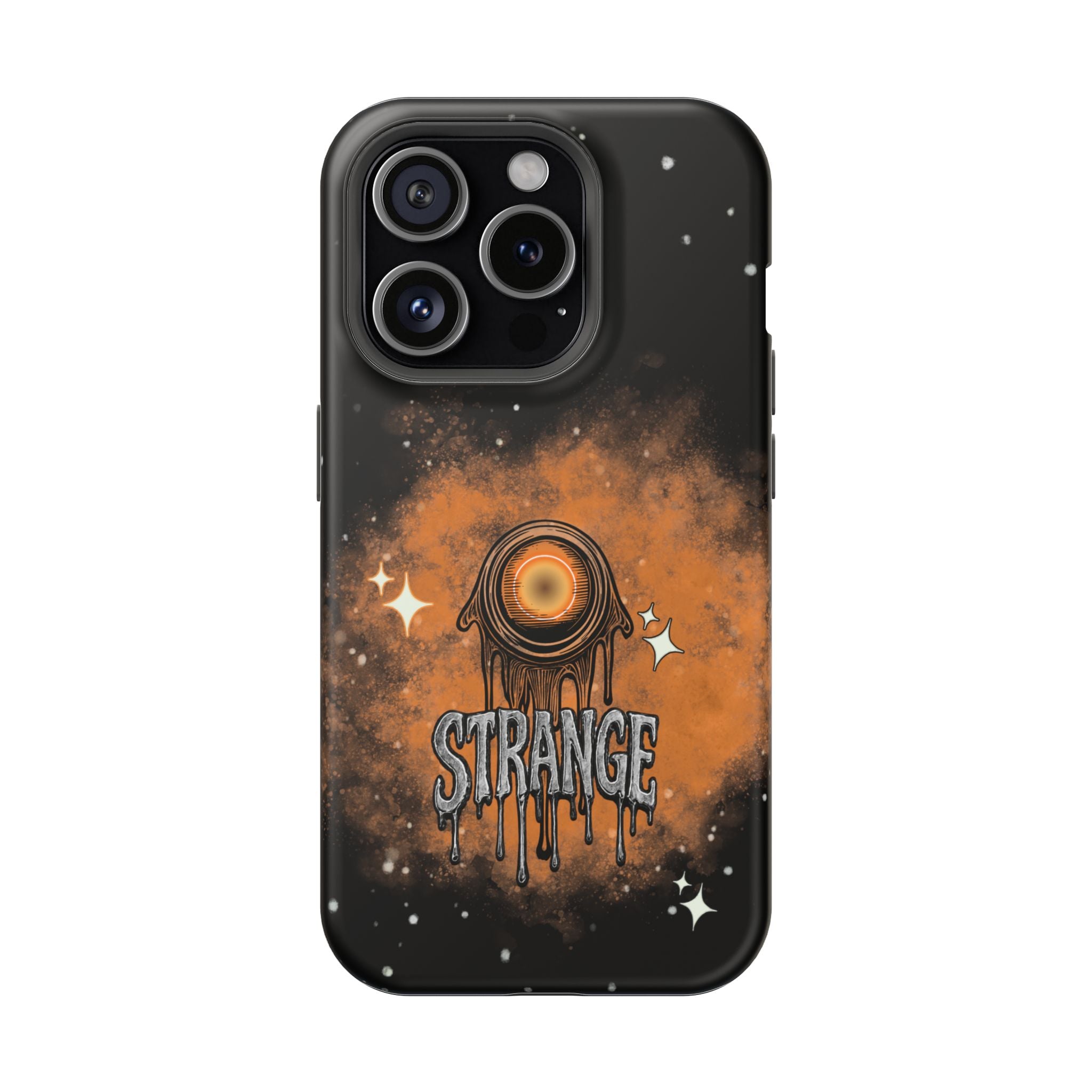 Orange Strange Magnetic Impact-Resistant Cases