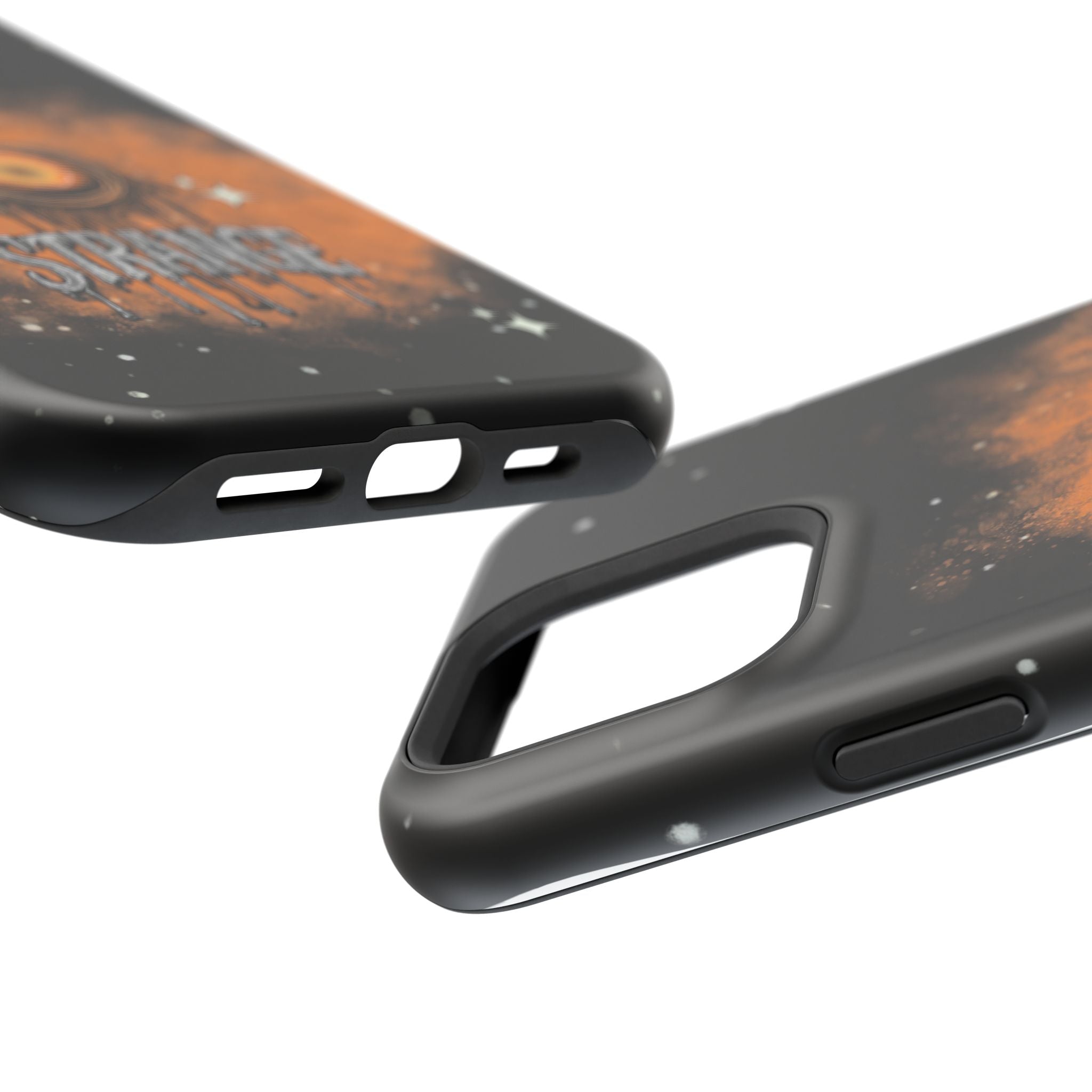 Orange Strange Magnetic Impact-Resistant Cases