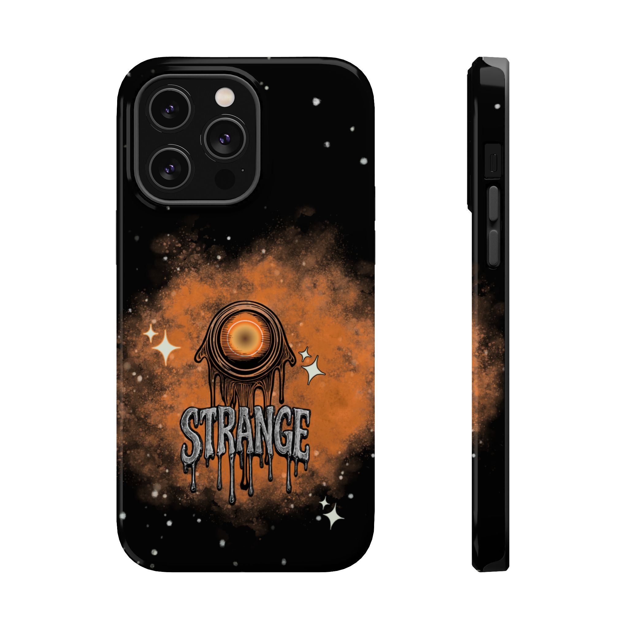 Orange Strange Magnetic Impact-Resistant Cases