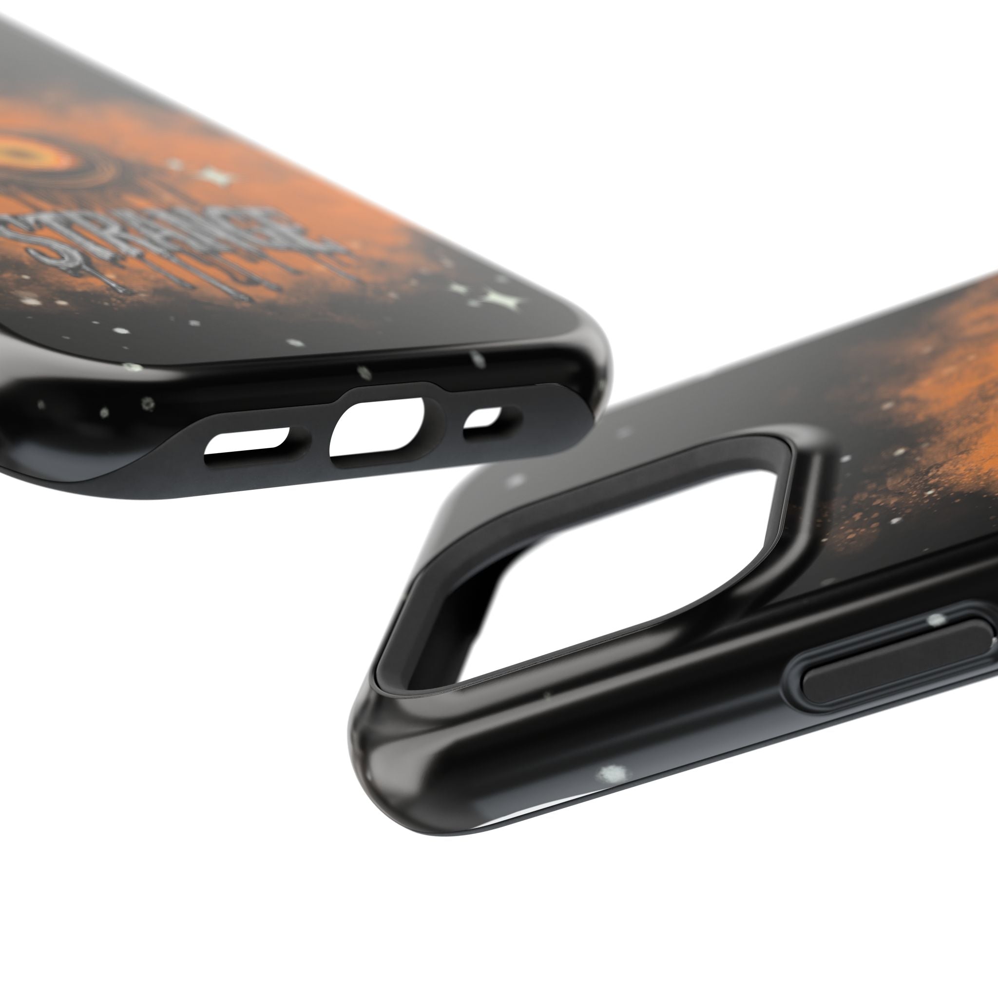 Orange Strange Magnetic Impact-Resistant Cases