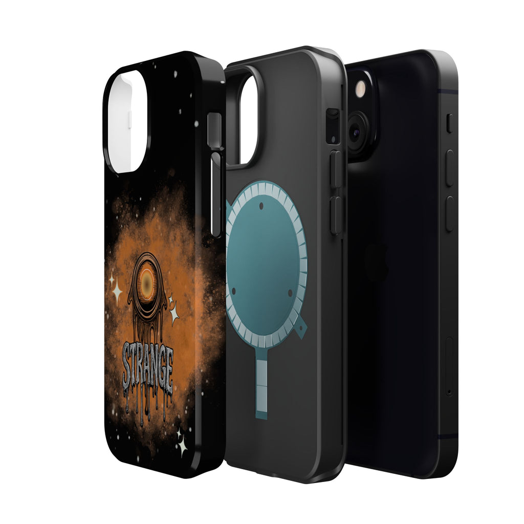 Orange Strange Magnetic Impact-Resistant Cases