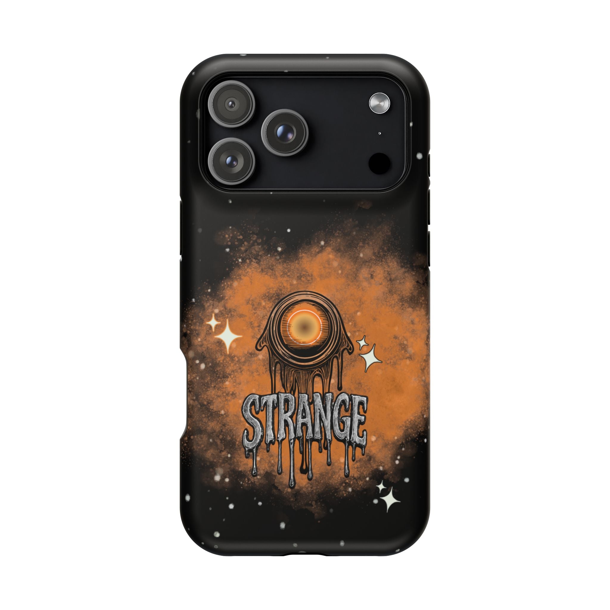 Orange Strange Magnetic Impact-Resistant Cases