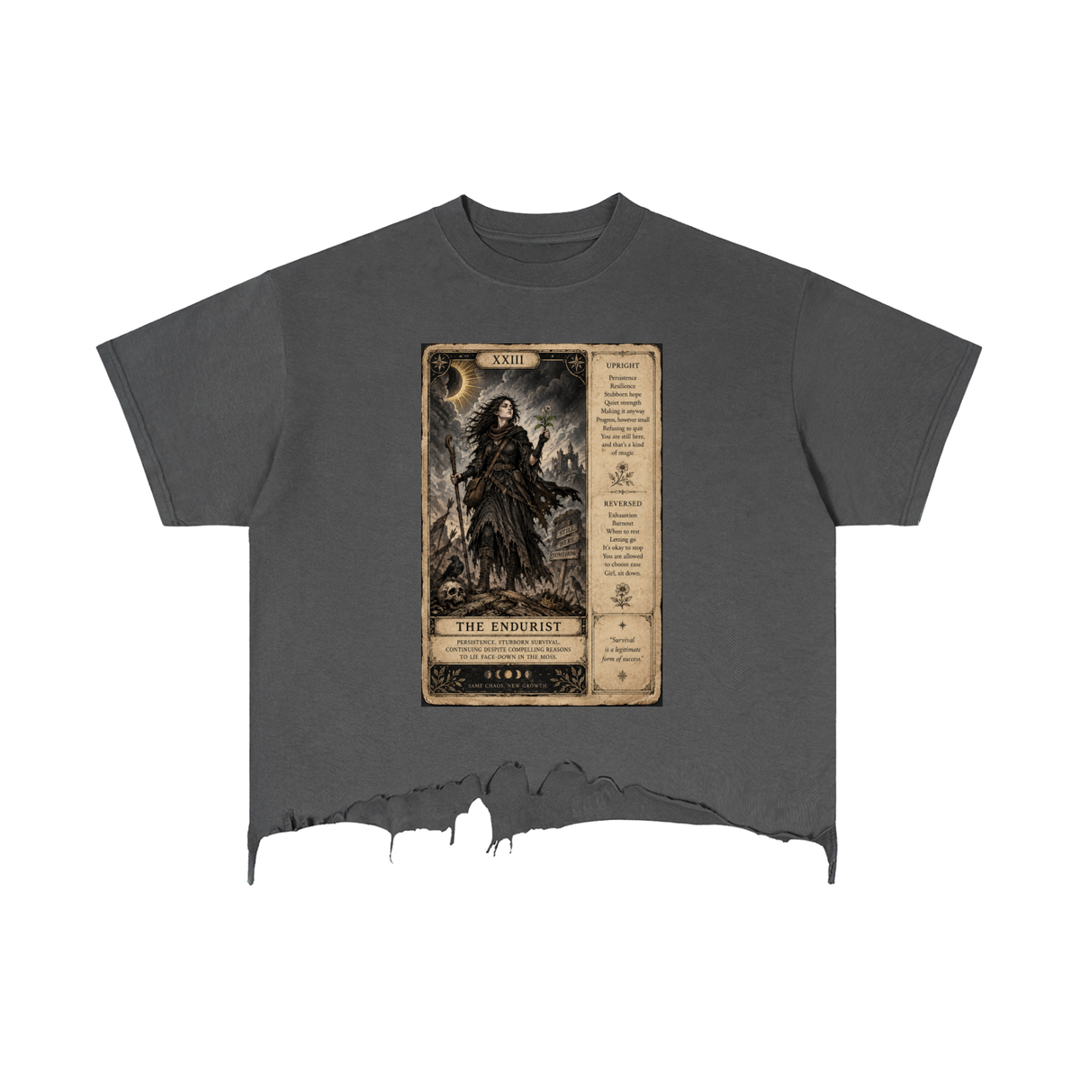 Tee,Tarot,Endurist,clothing,apparel,autumn,tshirt,shirt,top,tops,clothes,distressed