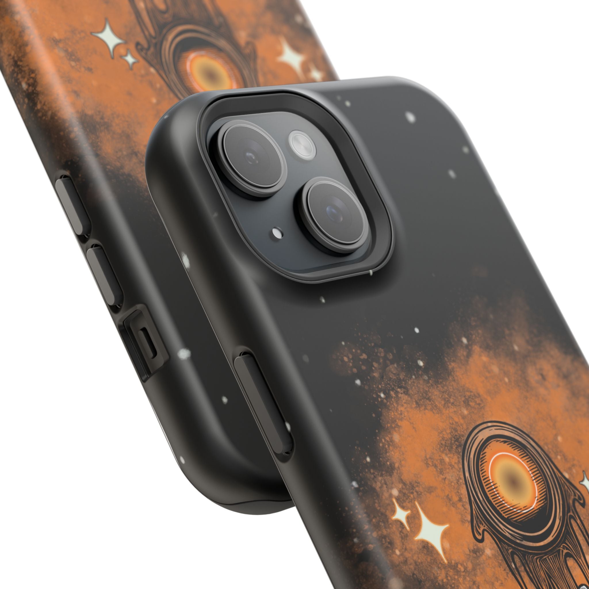 Orange Strange Magnetic Impact-Resistant Cases
