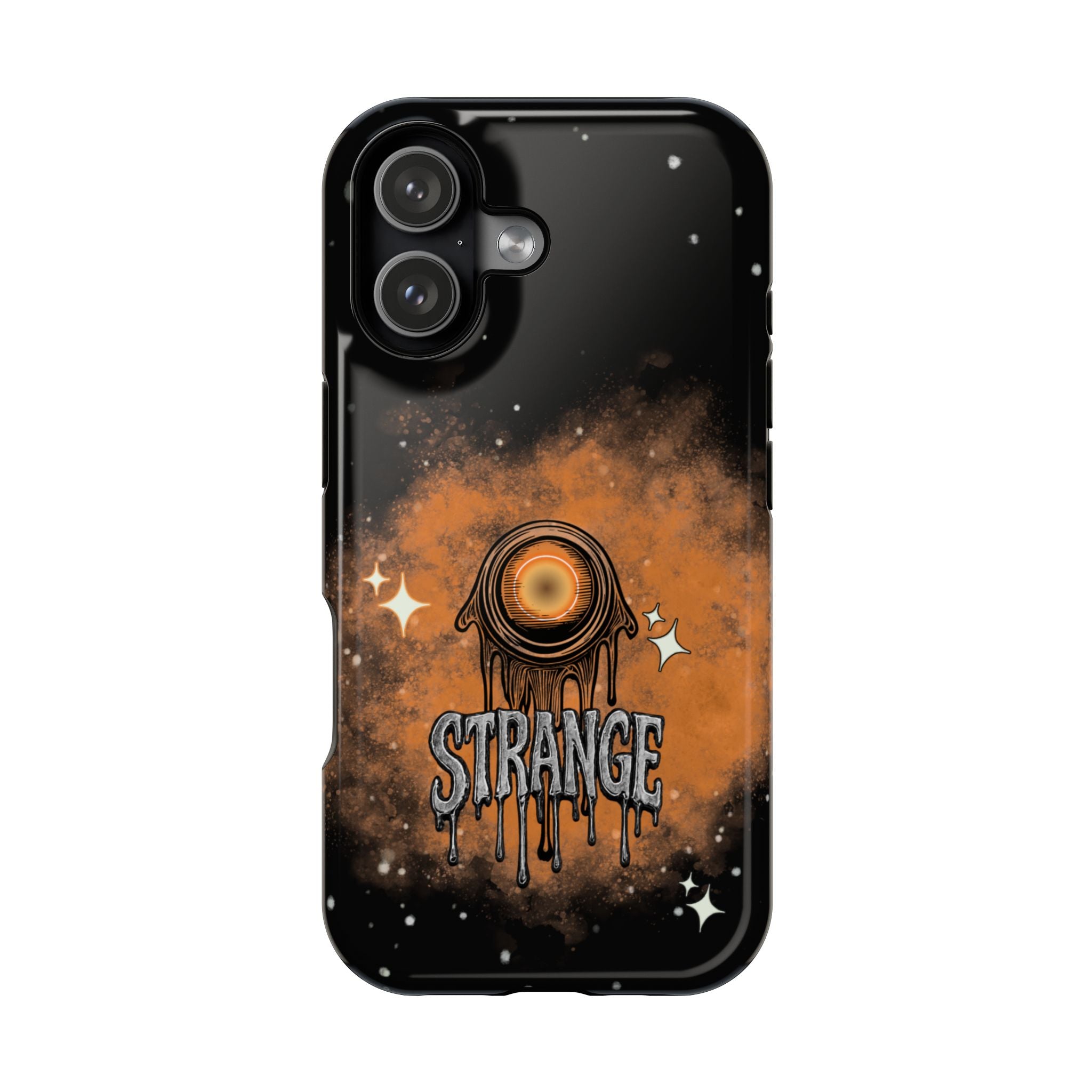 Orange Strange Magnetic Impact-Resistant Cases
