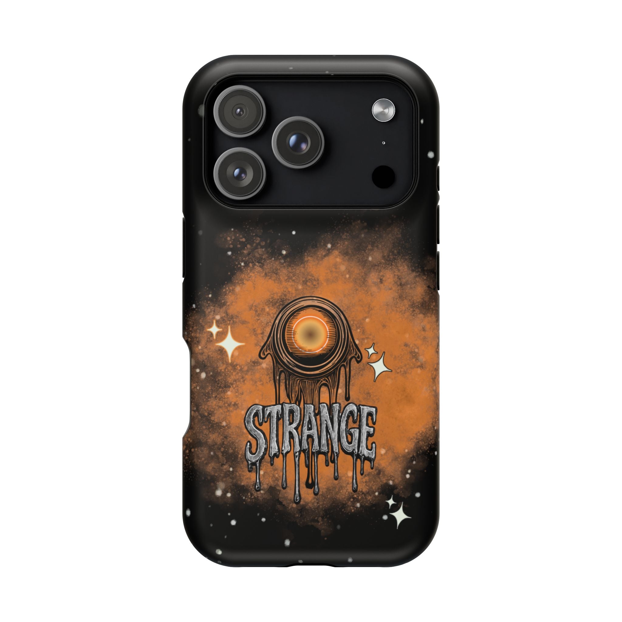Orange Strange Magnetic Impact-Resistant Cases