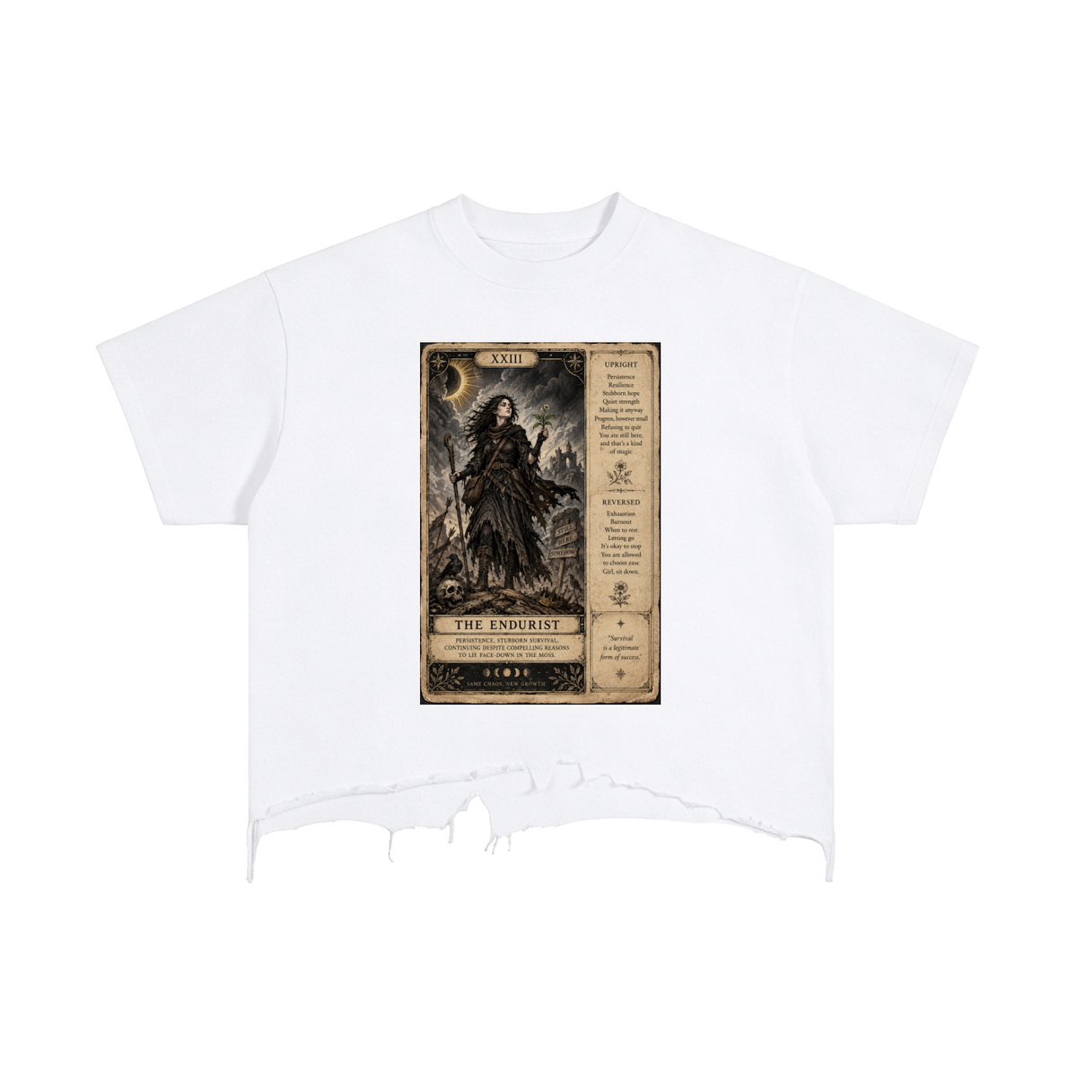 Tee,Tarot,Endurist,clothing,apparel,autumn,tshirt,shirt,top,tops,clothes,distressed