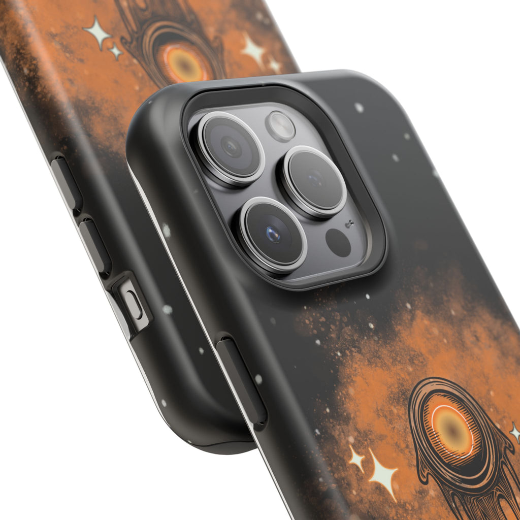 Orange Strange Magnetic Impact-Resistant Cases