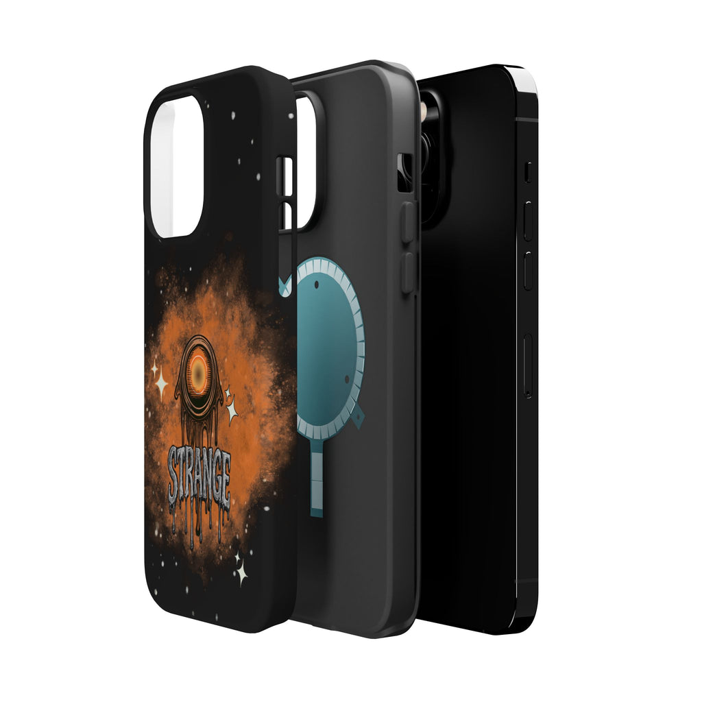 Orange Strange Magnetic Impact-Resistant Cases