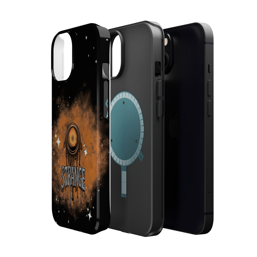 Orange Strange Magnetic Impact-Resistant Cases