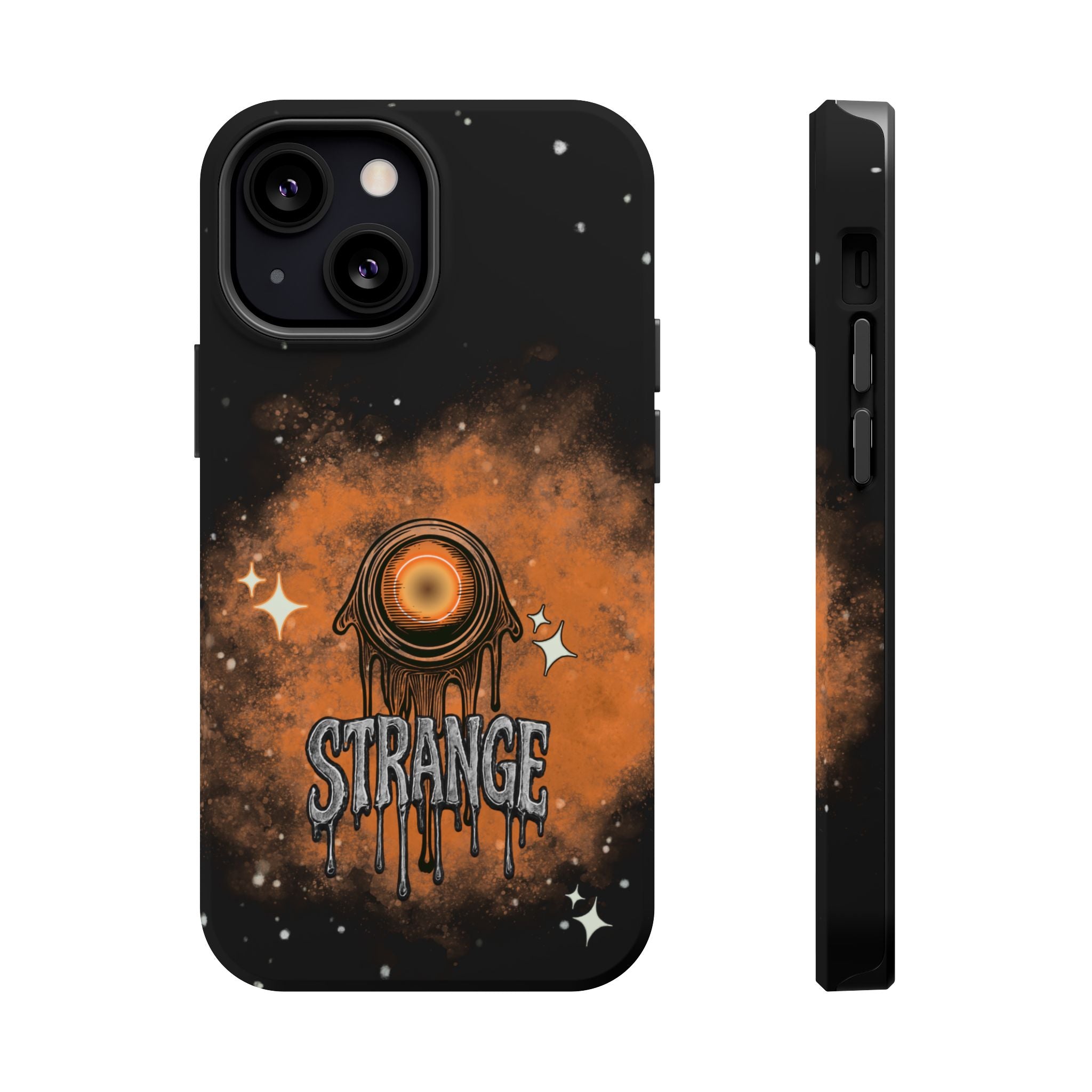 Orange Strange Magnetic Impact-Resistant Cases