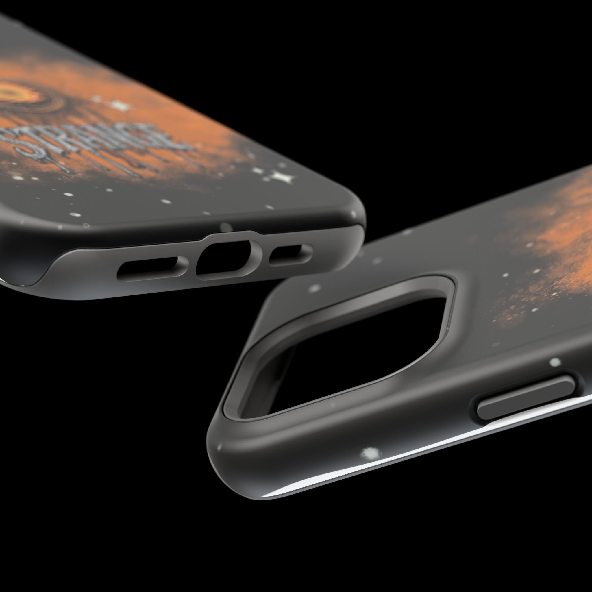 Orange Strange Magnetic Impact-Resistant Cases