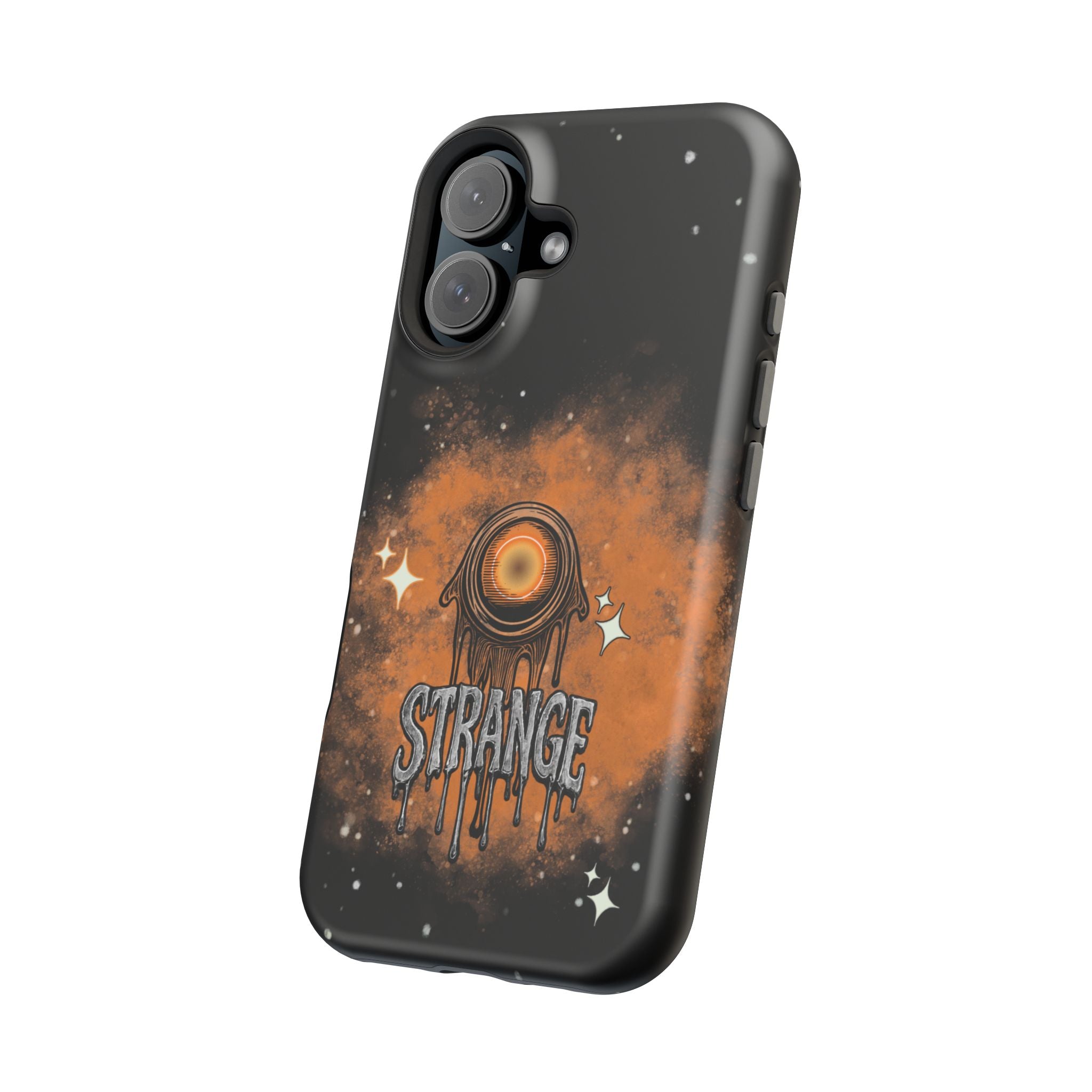 Orange Strange Magnetic Impact-Resistant Cases