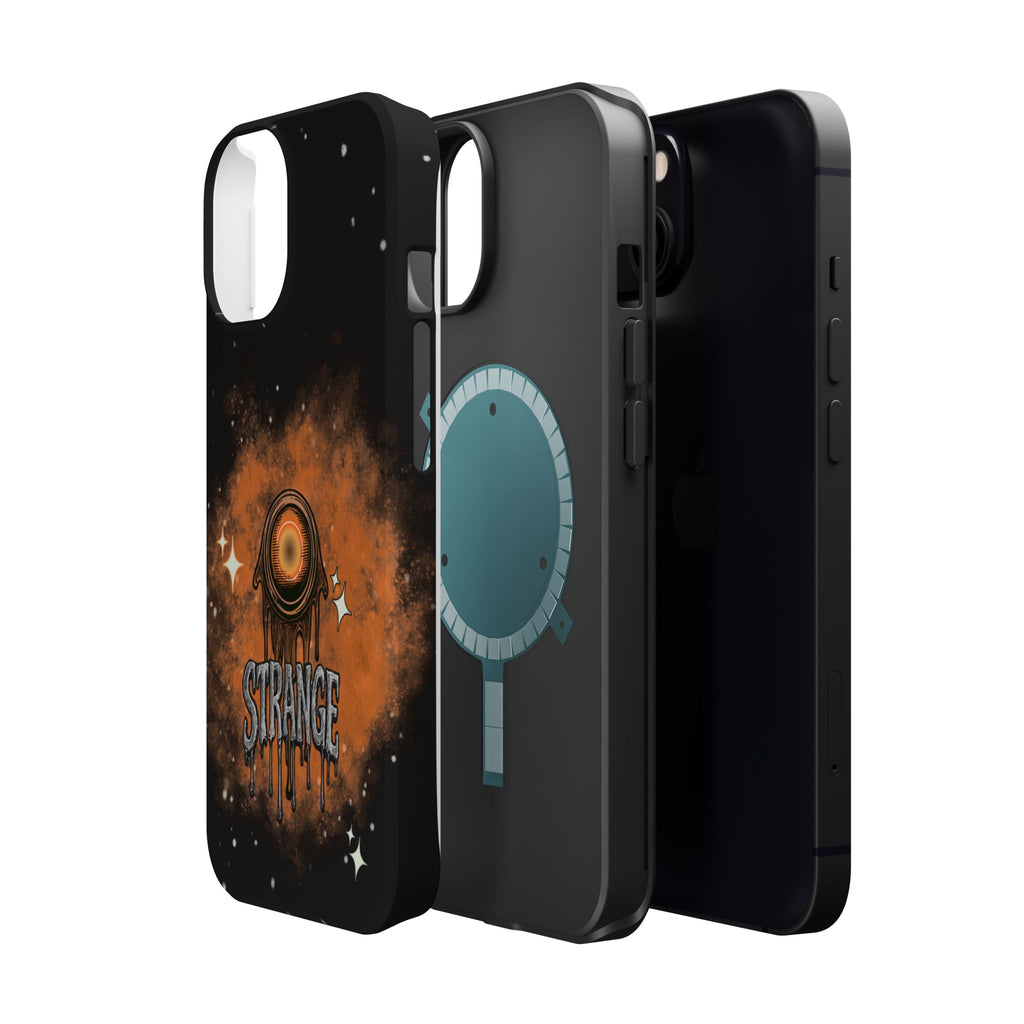 Orange Strange Magnetic Impact-Resistant Cases